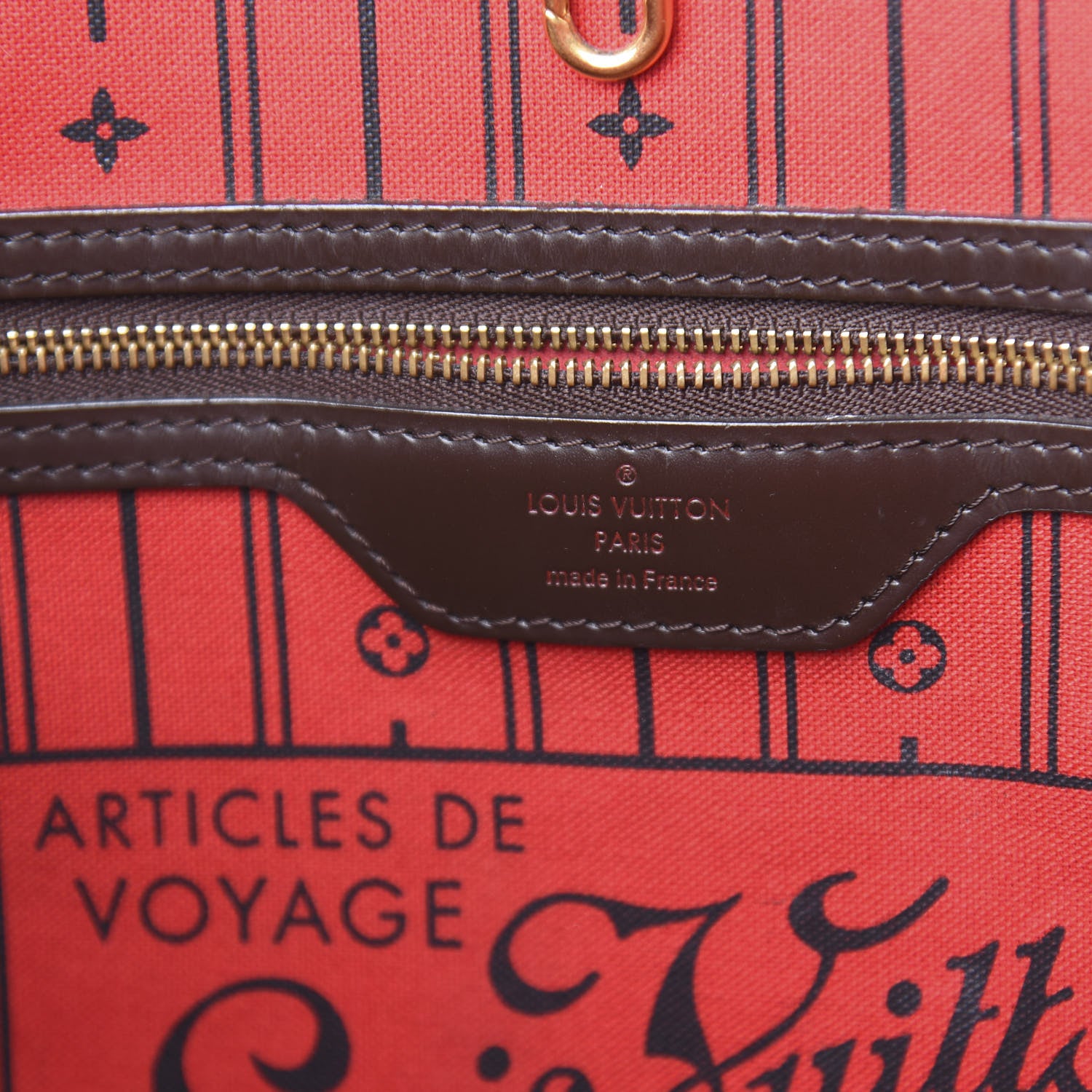 Louis Vuitton Damier Ebene Neverfull MM 6 of 13