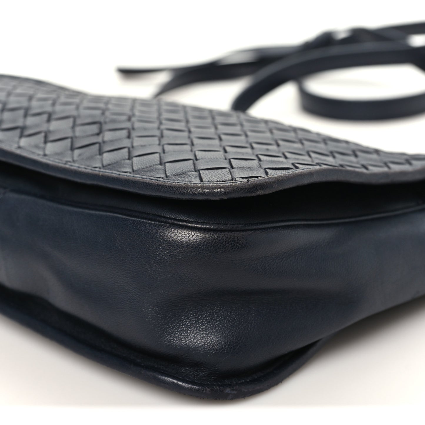 Nappa Intrecciato Messenger Bag Ardoise