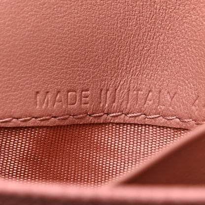 Christian Dior Grained Calfskin Saddle Card Holder Blush 7 of 8