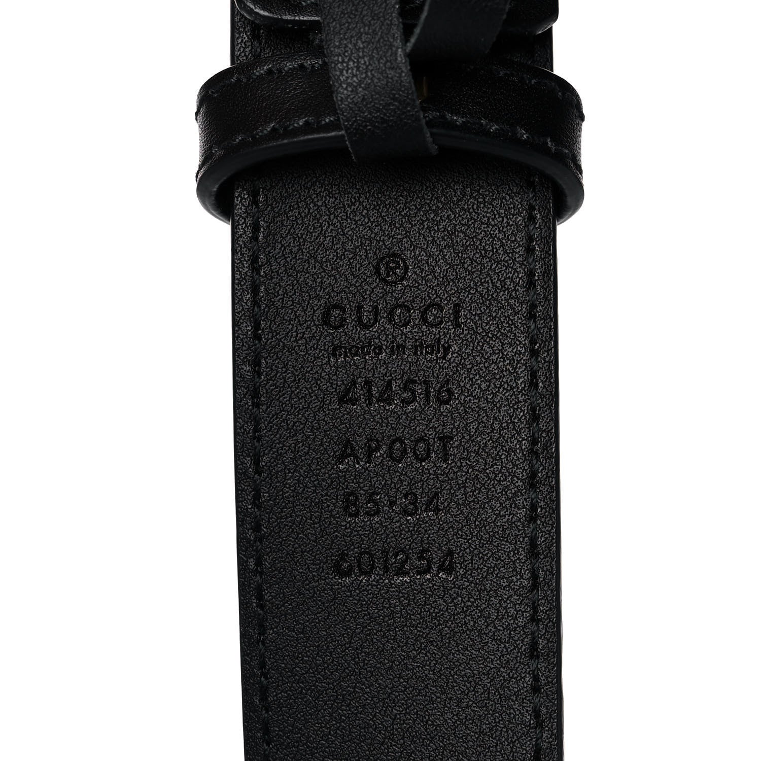 Gucci Calfskin Double G 30mm Belt 85 34 Black 4 of 7