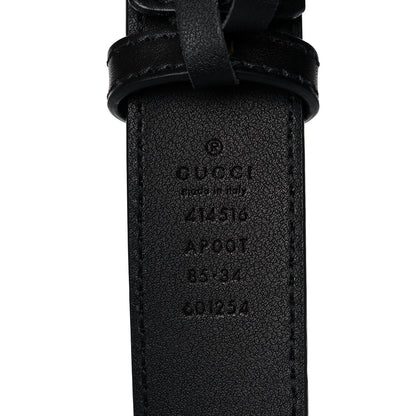 Gucci Calfskin Double G 30mm Belt 85 34 Black 4 of 7