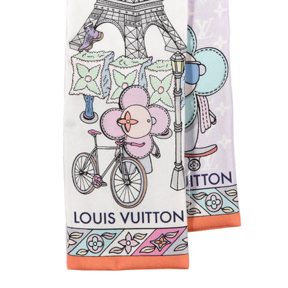 Louis Vuitton Silk Monogram Hide and Seek Bandeau Mauve 2 of 3