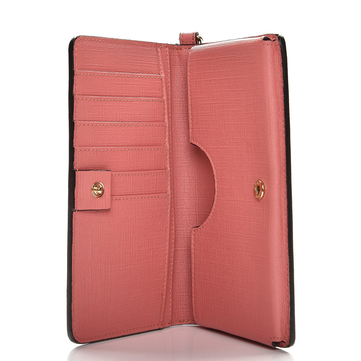 GG Supreme Monogram Embroidered Face iPhone 6 Case Wristlet Pink