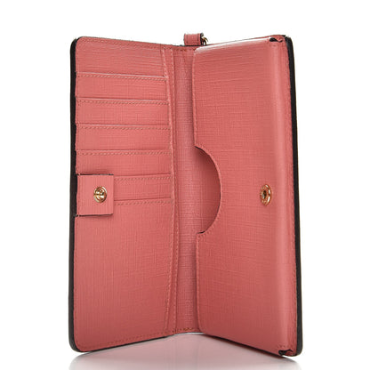 Gucci GG Supreme Monogram Embroidered Face iPhone 6 Case Wristlet Pink 5 of 7