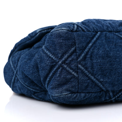 Chanel Denim Quilted Large Chanel 19 Flap Blue 10 of 11