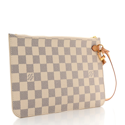 Louis Vuitton Damier Azur Neverfull MM GM Pochette 3 of 11