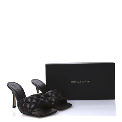 Bottega Veneta Nappa Matelasse Padded Mule Sandals 37.5 Chocolate 8 of 8