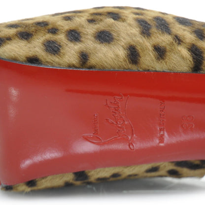 Christian Louboutin Calf Hair Leopard Print Daf Booty 160 Ankle Boots 38 7 of 8