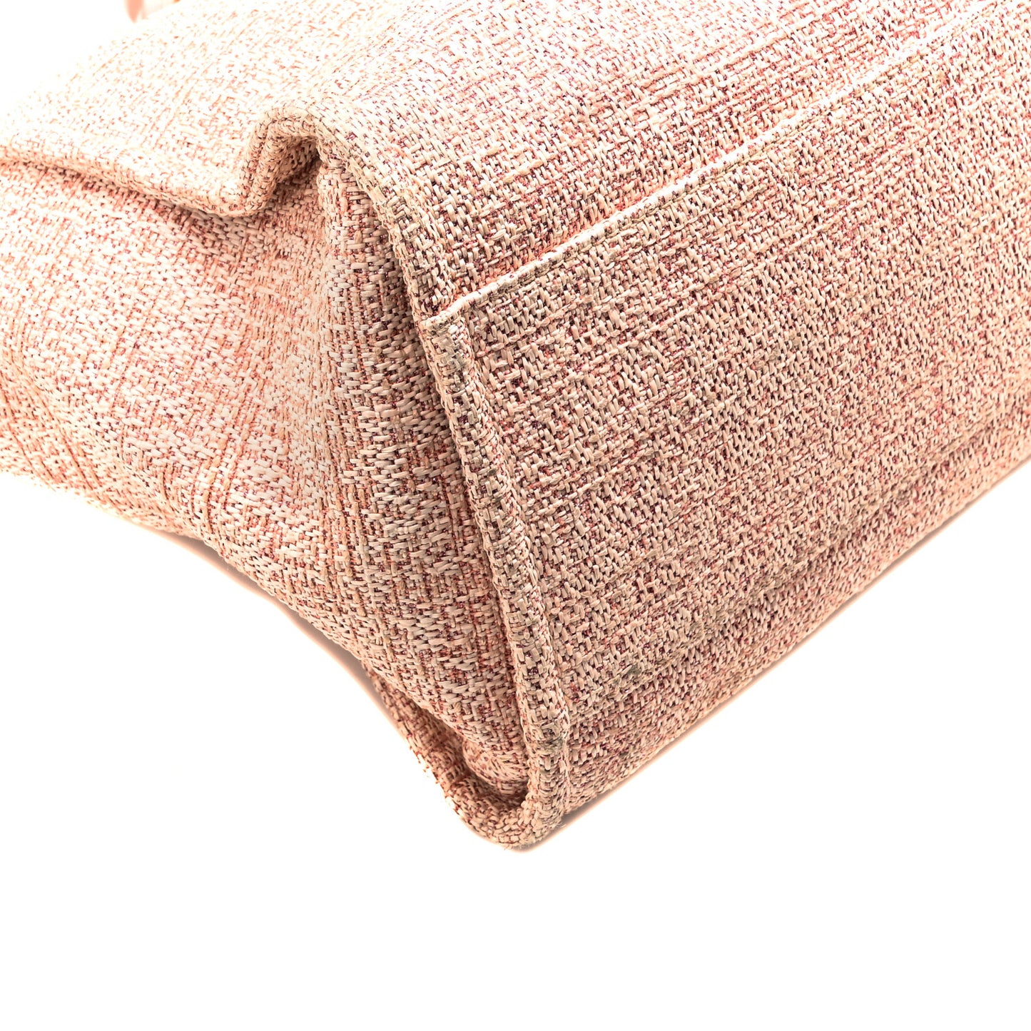 Lurex Boucle Deauville Medium Tote Pink