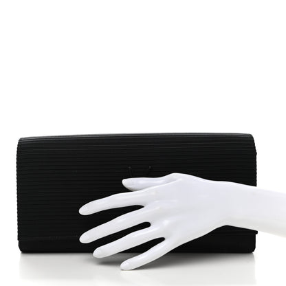 Saint Laurent Satin Monogram Cassandre Clutch Black 2 of 8