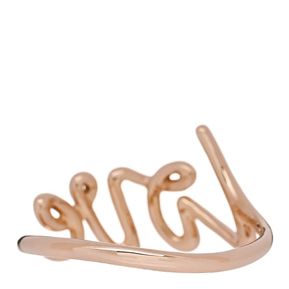 Tiffany 18K Rose Gold Paloma's Graffiti Love Ring 56 7.5 3 of 5