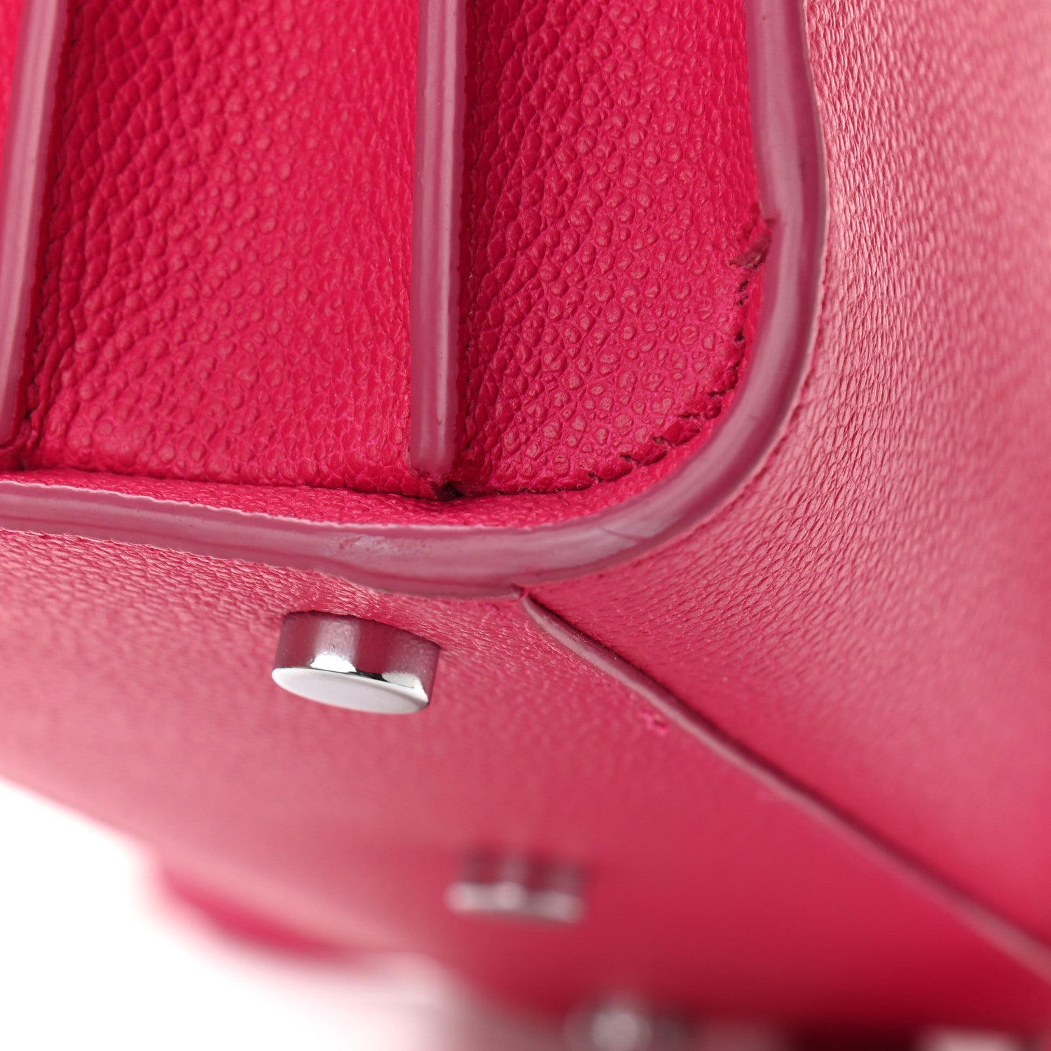 Saint Laurent Grained Calfskin Baby Sac De Jour Lipstick Fuchsia 11 of 12