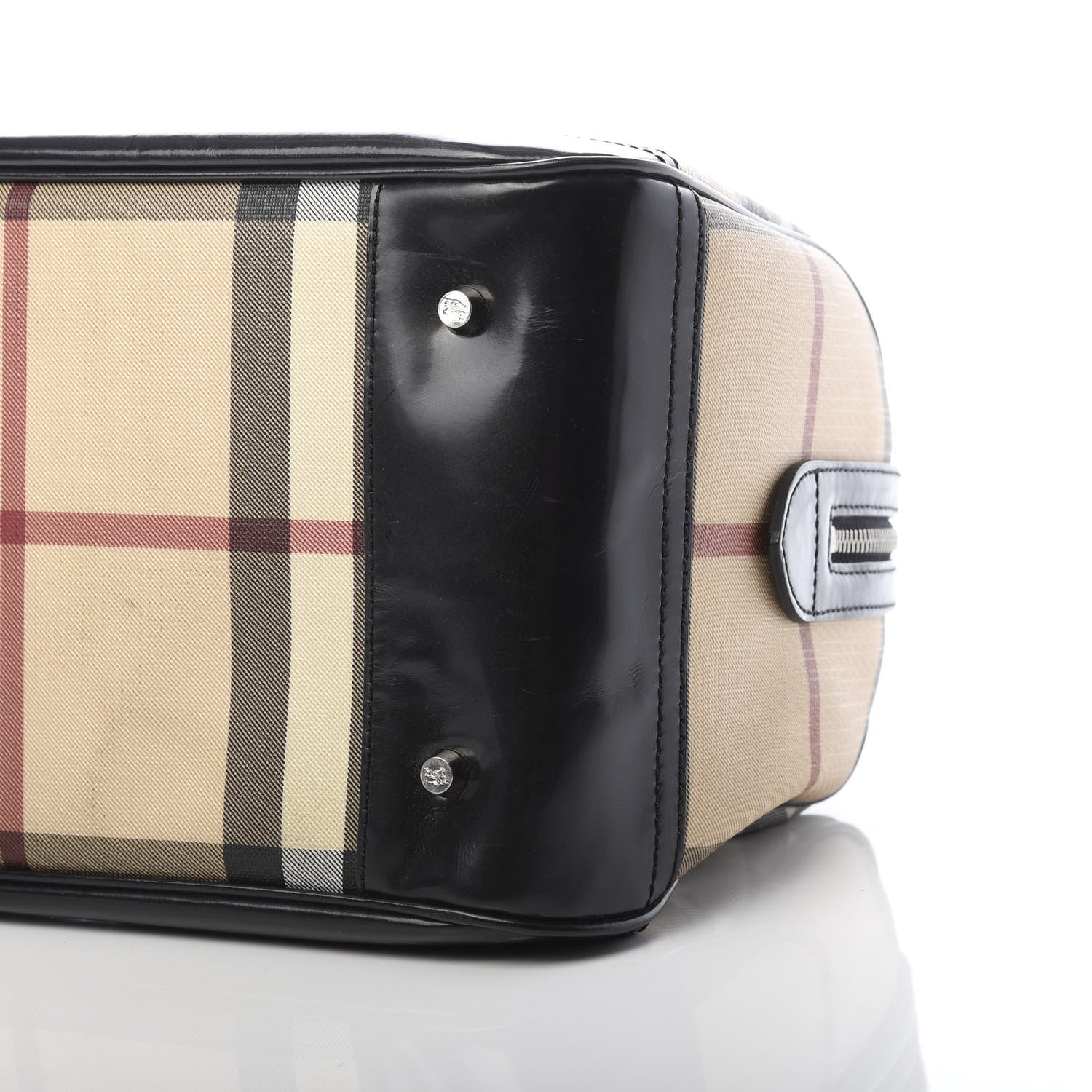 Burberry Supernova Check Bowling Bag Black 11 of 15