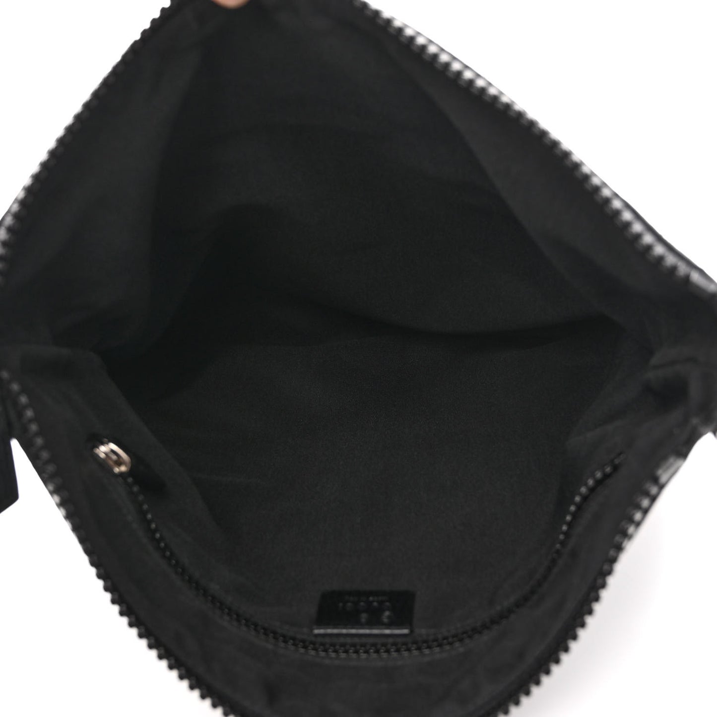 Nylon Monogram Medium Flat Messenger Bag Black