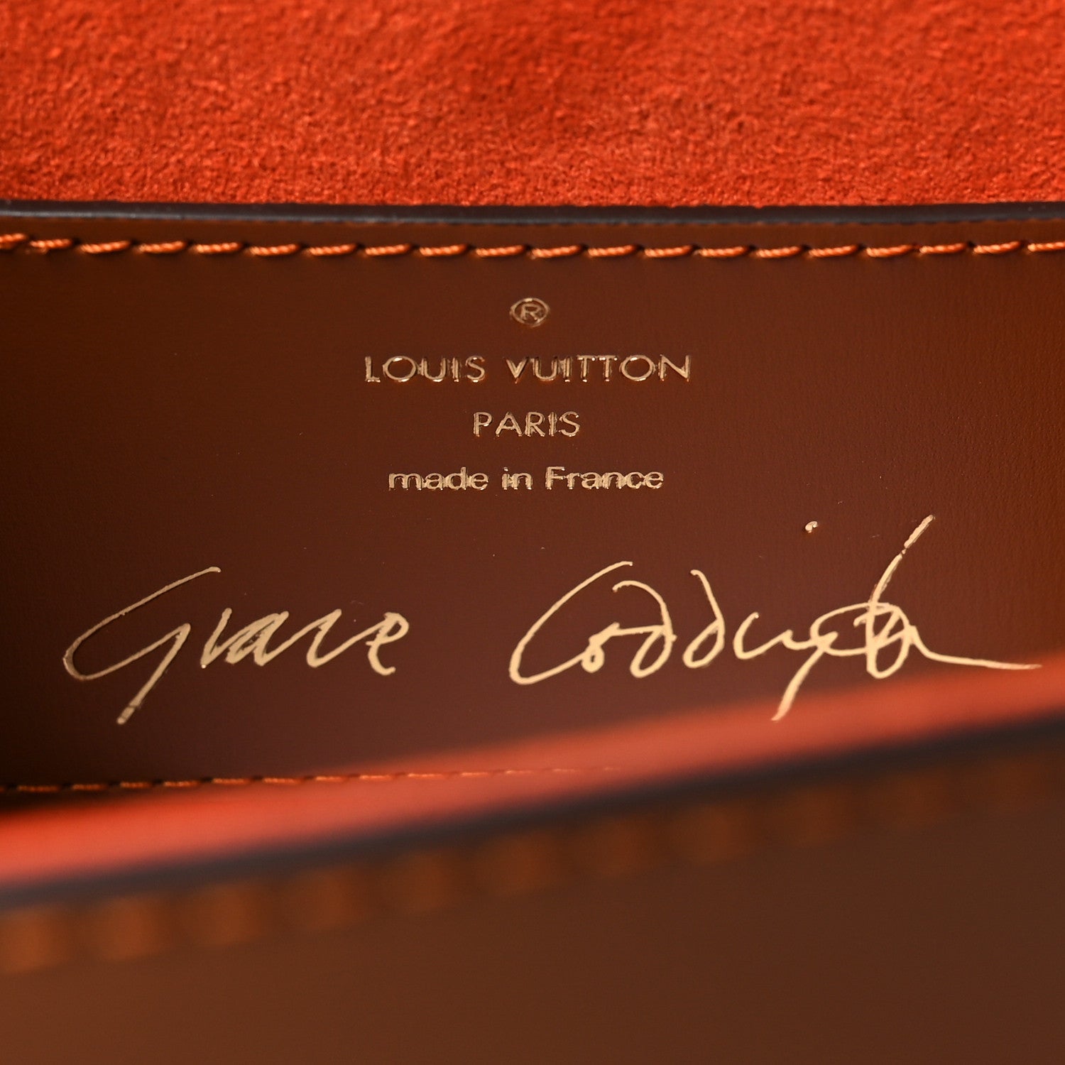 Louis Vuitton Calfskin Catogram Twist Shoulder Bag MM Marron 6 of 10