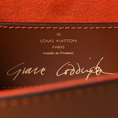 Louis Vuitton Calfskin Catogram Twist Shoulder Bag MM Marron 6 of 10