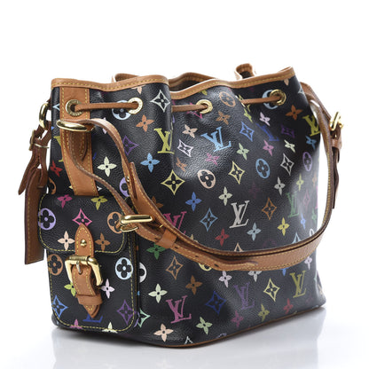 Louis Vuitton Monogram Multicolor Petit Noe Black 3 of 16
