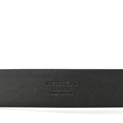 Chanel Calfskin Crystal CC Vendome Belt 85 34 Black 3 of 7