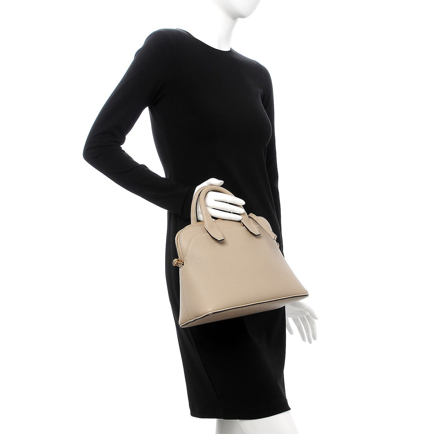 Classic Grain Calfskin Small Colville Dune