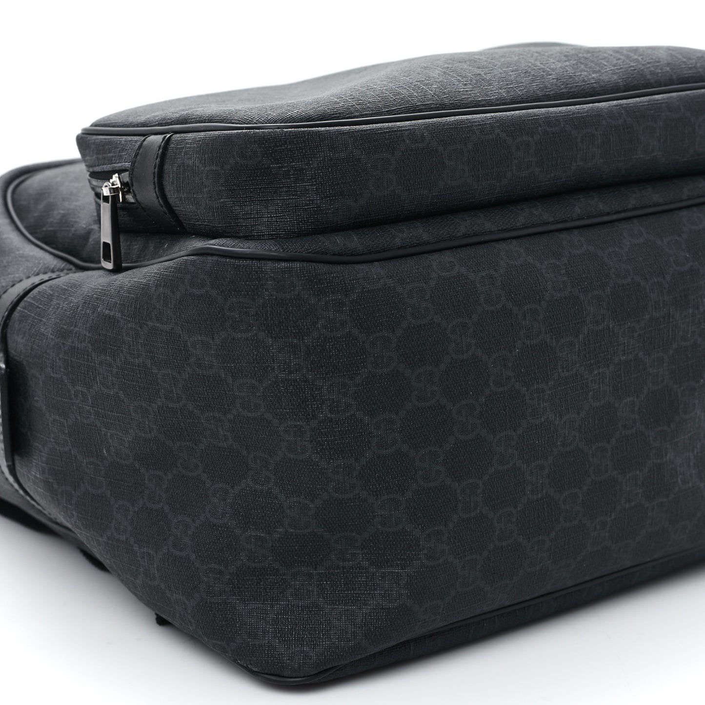 GG Supreme Monogram Medium Day Backpack Grey Black