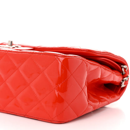 Chanel Patent Quilted Jumbo Double Flap Red 10 of 10