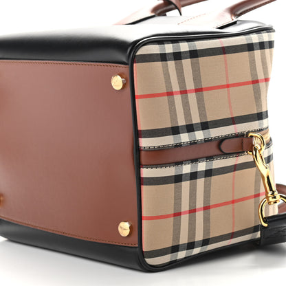 Burberry Smooth Calfskin Small Cube Bowling Bag Black 9 of 9