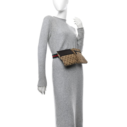 Gucci Monogram Web Belt Bag Dark Brown 2 of 14