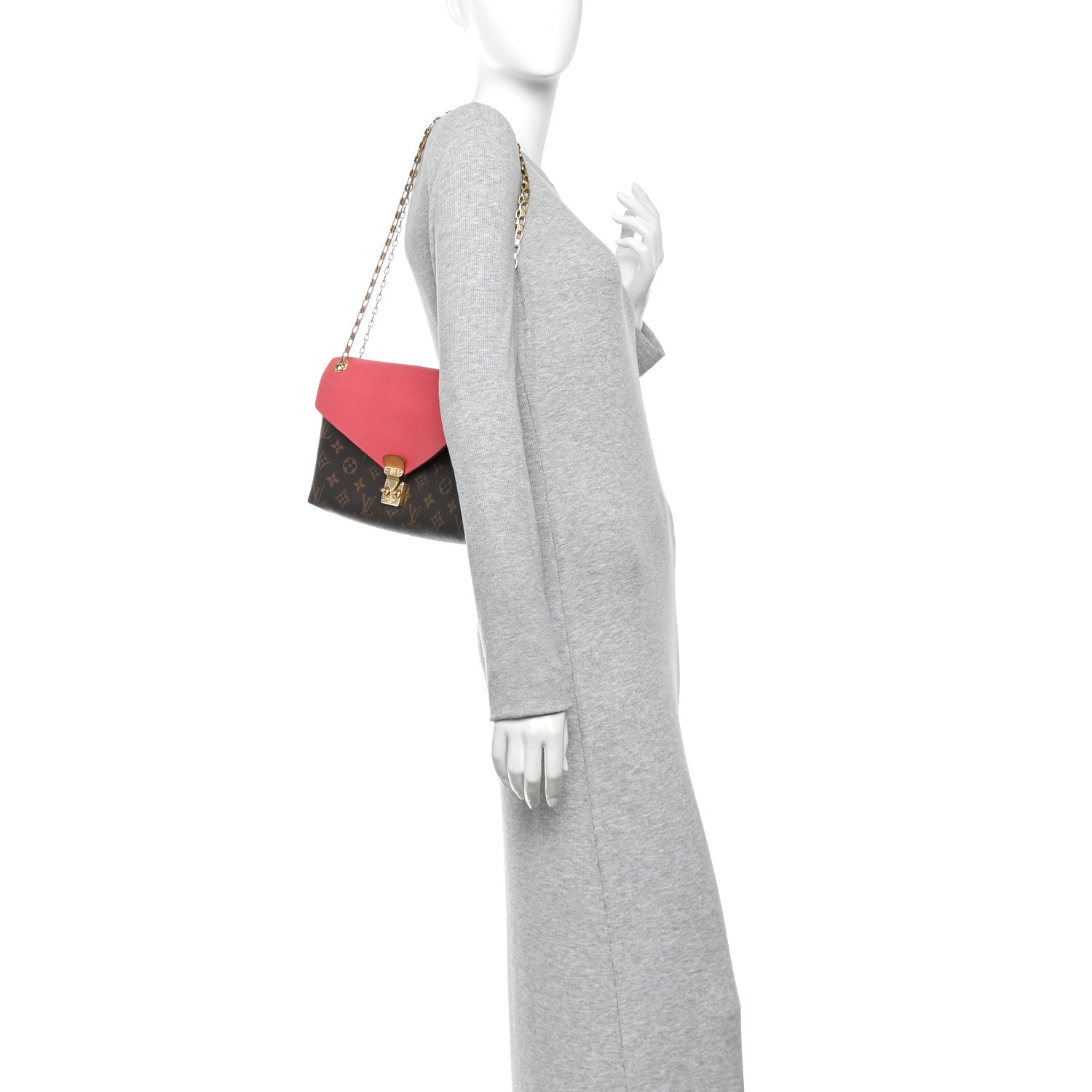 Louis Vuitton Monogram Pallas Chain Rose Litchi 2 of 9
