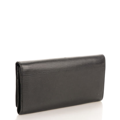 Prada Saffiano Triangle Continental Flap Wallet Nero Black 3 of 8