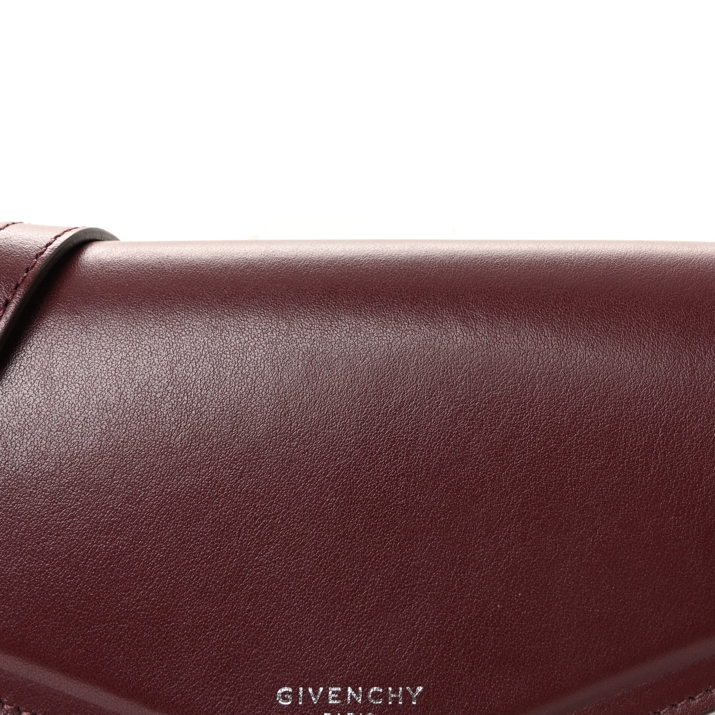 Calfskin Duetto Crossbody Bag Burgundy Pink