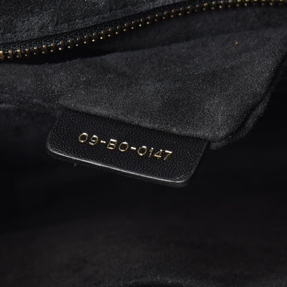 Christian Dior Lambskin Cannage Large Dioraddict Flap Bohemian Strap Black 11 of 11