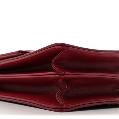 Christian Dior Lambskin Studded Vertical Diorama Spicy Red 9 of 14