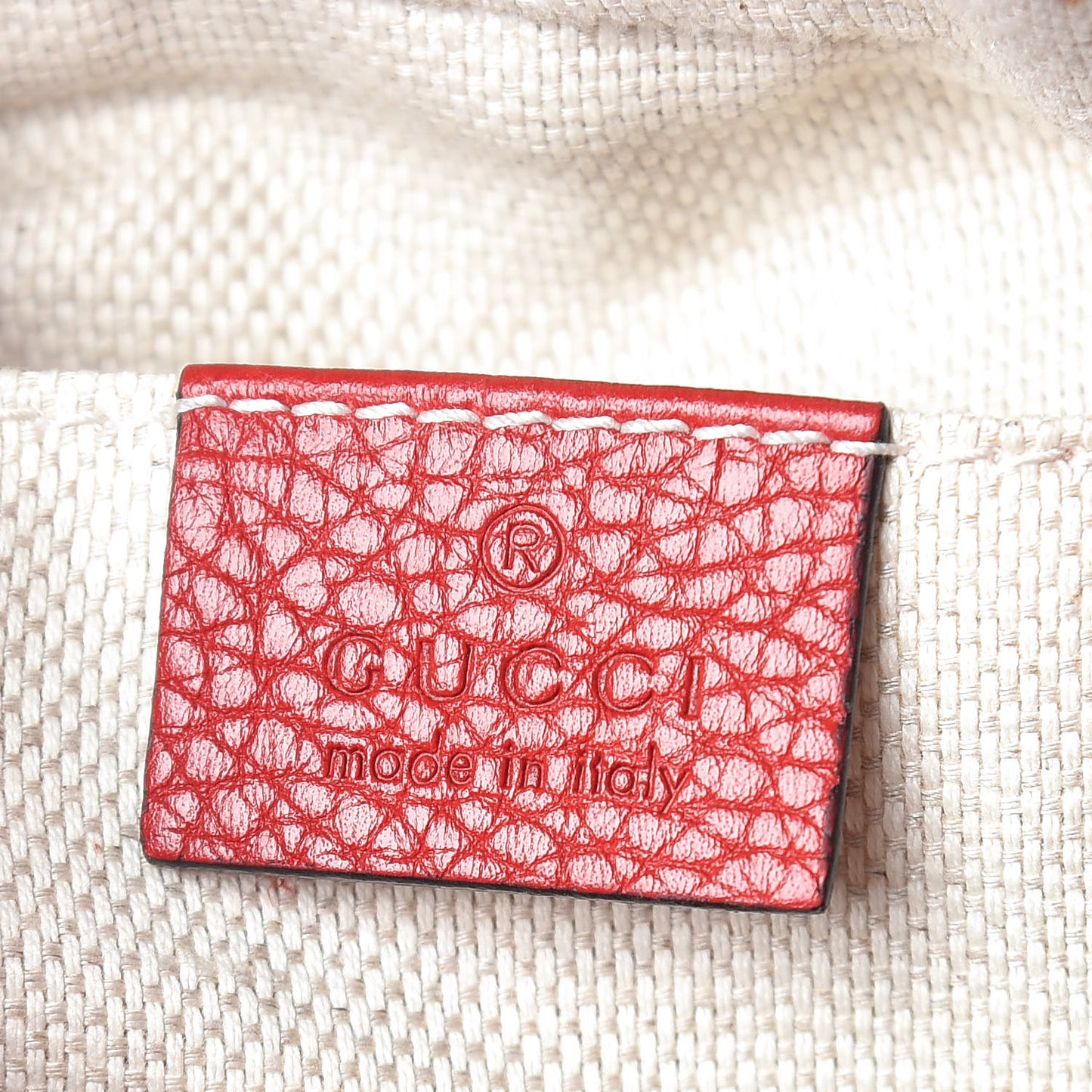 Pebbled Calfskin Small Soho Disco Bag Tabasco Red