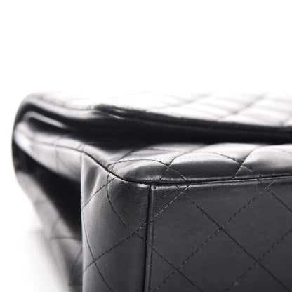 Chanel Lambskin Quilted Maxi Double Flap Black 12 of 15
