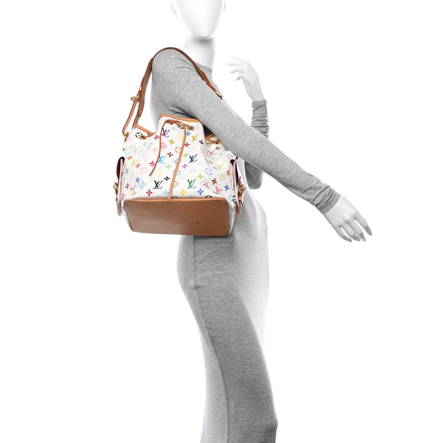 Louis Vuitton Monogram Multicolor Petit Noe White 2 of 17