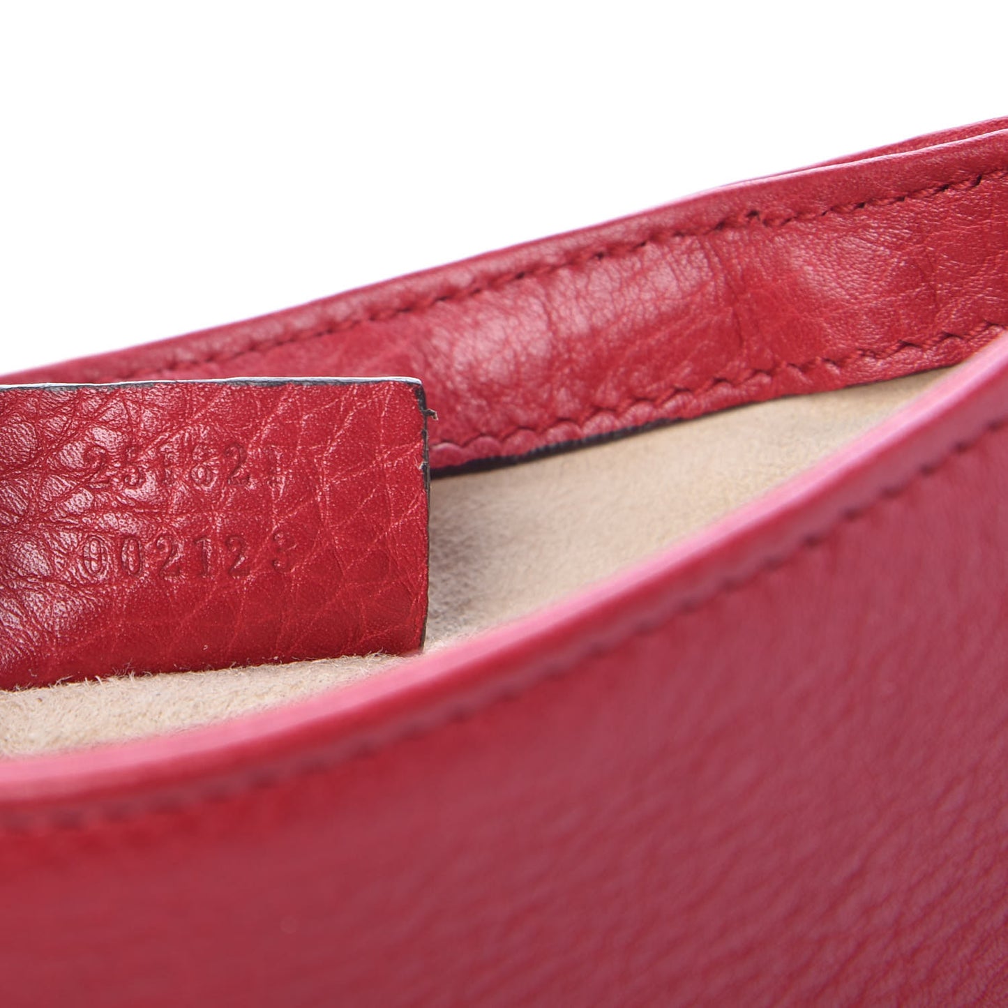 Pebbled Calfskin Small 1973 Chain Shoulder Bag Red