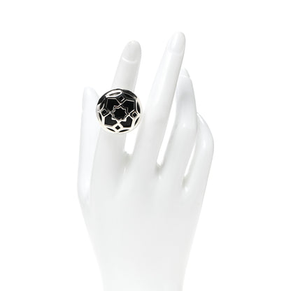 Tiffany Sterling Silver Onyx Paloma Picasso Zellige Medallion Ring 50 5.25 2 of 5