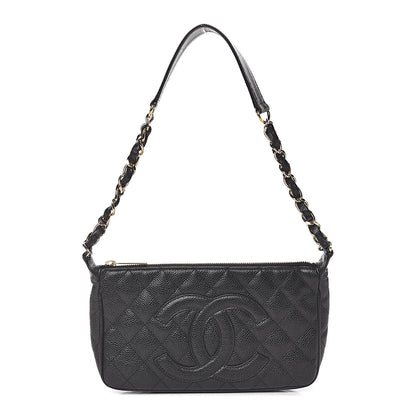 Chanel Caviar Quilted CC Shoulder Bag Black 1 of 17