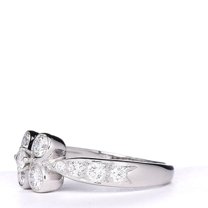 Van Cleef & Arpels 18K White Gold Diamond Arno Ring 49 4.75 3 of 5
