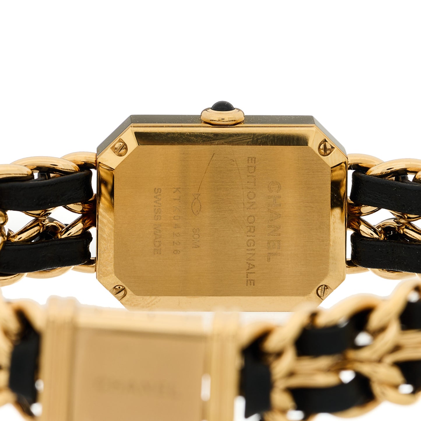 Stainless Steel Lambskin 20mm Chain Premiere Quartz Watch Gold M