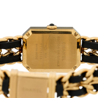 Chanel Stainless Steel Lambskin 20mm Chain Premiere Quartz Watch Gold M 4 of 5