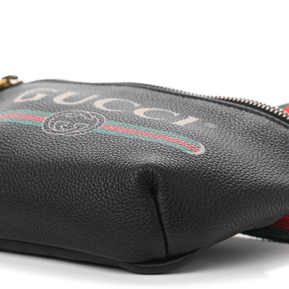 Gucci Grained Calfskin Small Logo Belt Bag Black 10 of 10