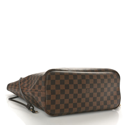 Louis Vuitton Damier Ebene Neo Neverfull MM Rose Ballerine 4 of 12