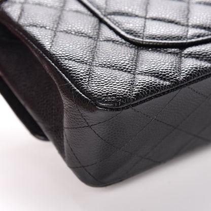 Chanel Caviar Quilted Medium Double Flap Black 11 of 14
