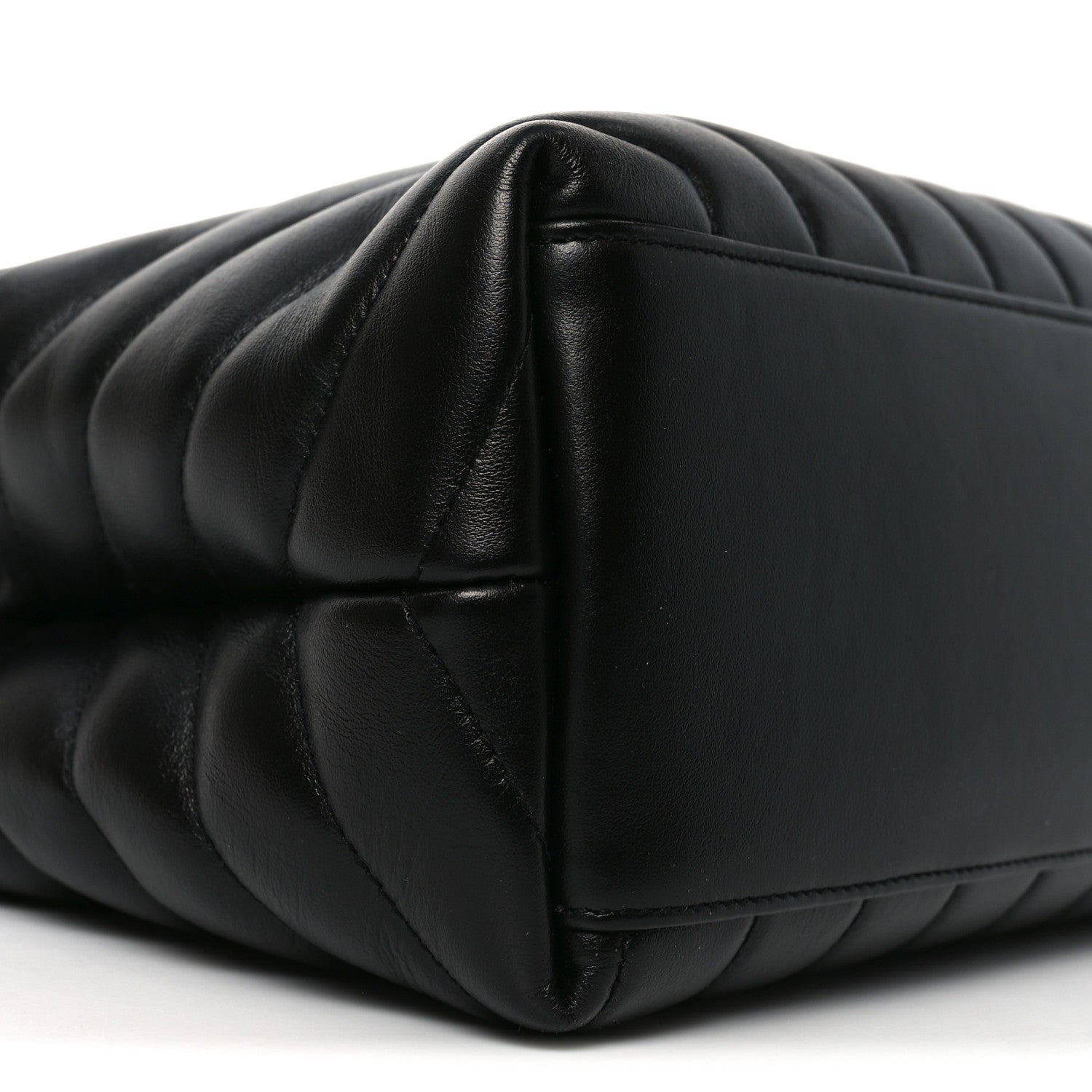 Saint Laurent Calfskin Y Quilted Monogram Medium Loulou Chain Satchel Black 9 of 10