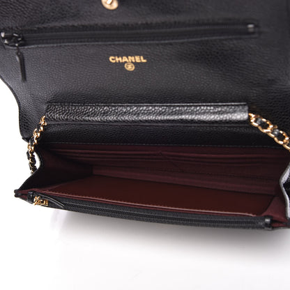 Chanel Caviar Quilted Wallet On Chain WOC Black 5 of 8