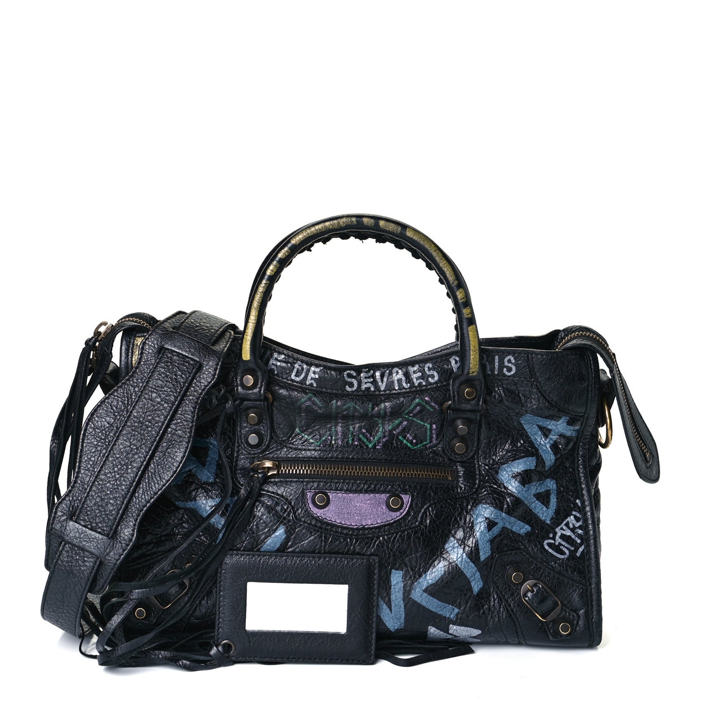 Agneau Graffiti All Over Classic Hardware S City Black Multicolor