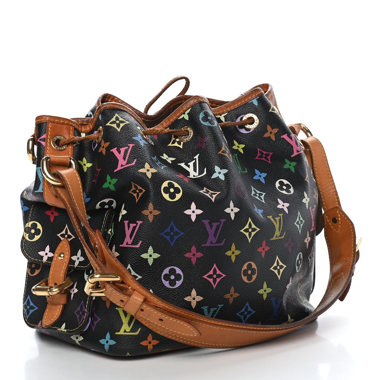 Monogram Multicolor Petit Noe Black