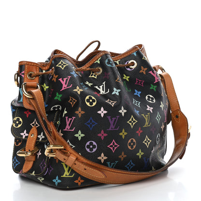 Louis Vuitton Monogram Multicolor Petit Noe Black 3 of 10