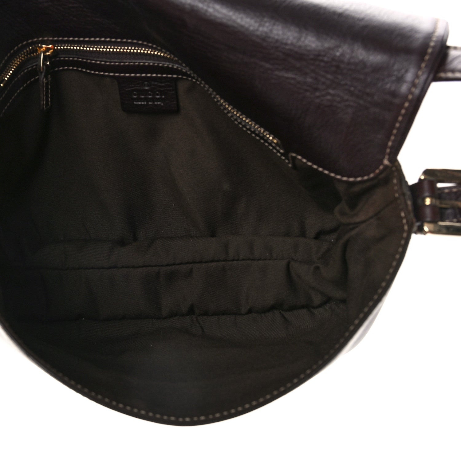 Gucci Calfskin Web Small Britt Shoulder Bag Brown 5 of 11